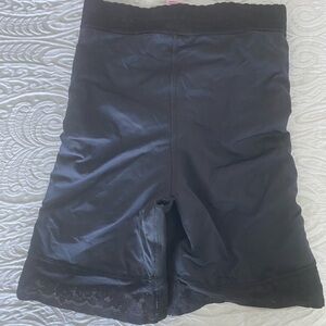 Black Lace Trim Shorts